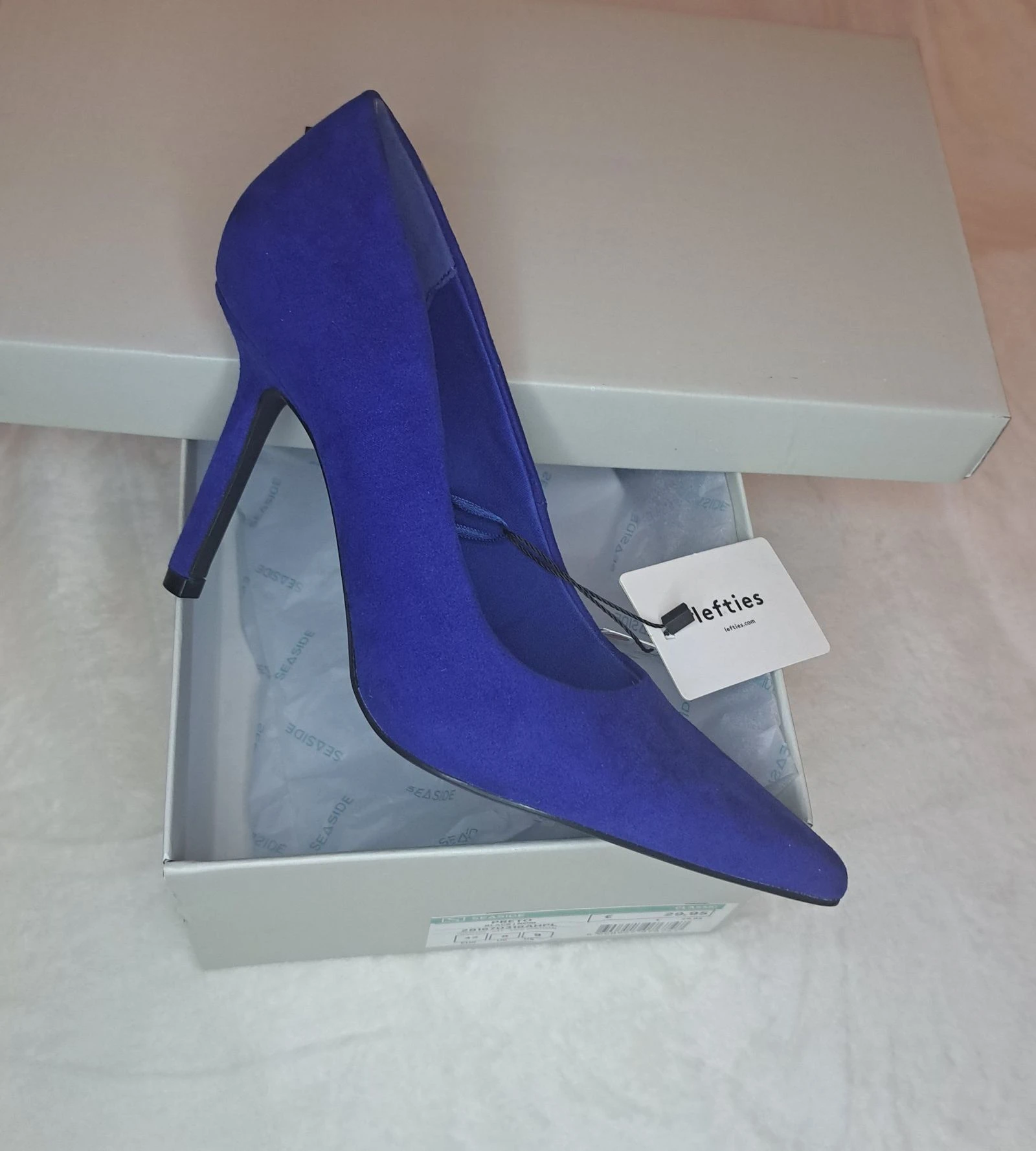 Royal Blue Suede Stiletto Heels • Pointed Toe • Size EU 36 • Elegant & Chic 